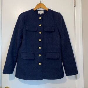 Pomander Place Dark Blue Blazer with Gold Accents